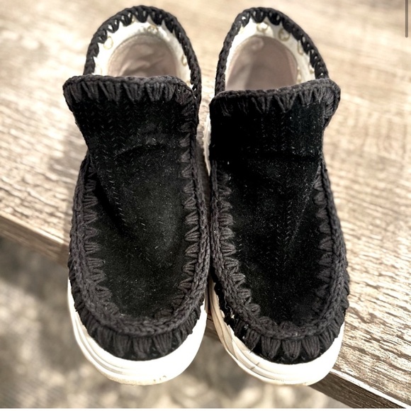 Mou Free People Training Day Suede Chunky Sneaker Moccasin Booties - Picture 2 of 14